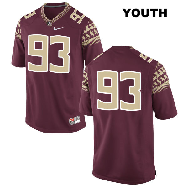 Youth NCAA Nike Florida State Seminoles #93 Peter Osimen College No Name Red Stitched Authentic Football Jersey PTF1369LI